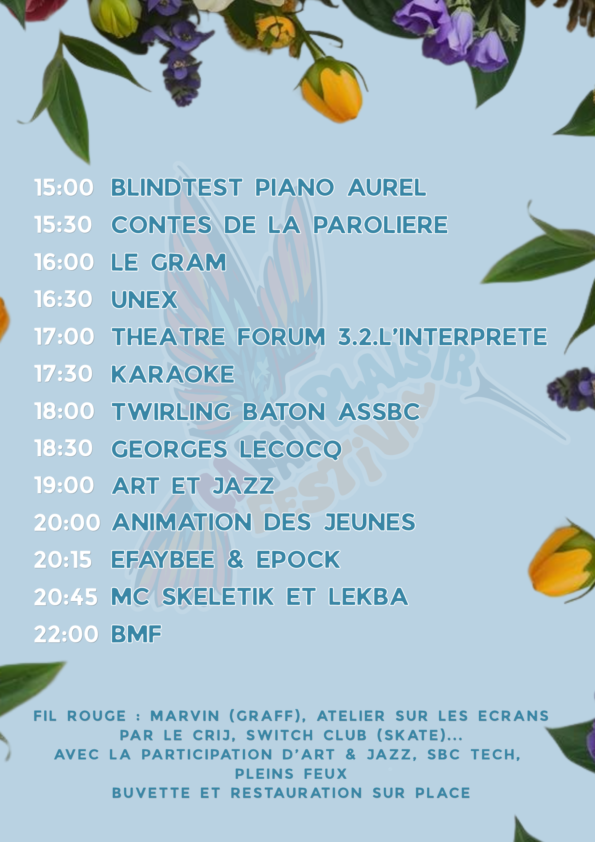 Programation Festival ça fait plaisir 2026